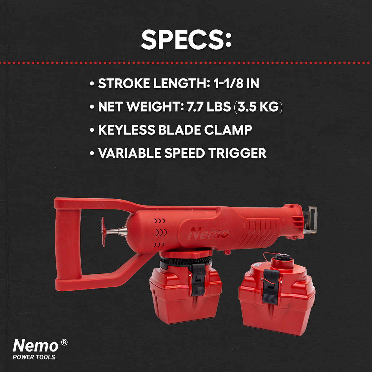 Nemo Reciprocating Saw - 50M